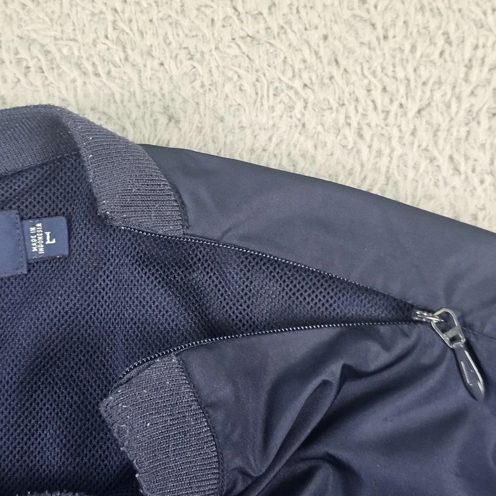 Polo Golf Ralph Lauren Jacket Mens Large Navy Windbreaker Pullover Mesh Lined